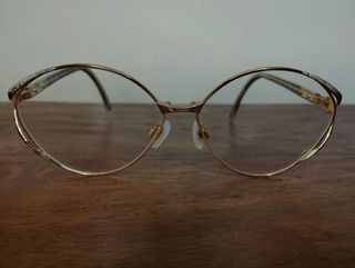 Gafas Valentino Años 80-90s Montura Dorada