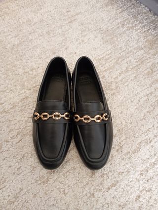 ASOS Mocassins Pretos Couro