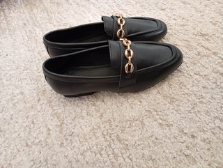 ASOS Mocassins Pretos Couro