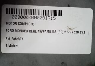 Motor ford sea mondeo berlina/familiar (fd) 91715