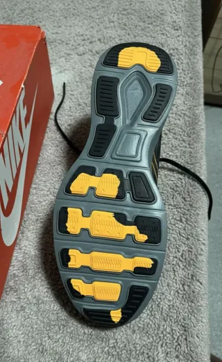 Tenis Nike Negro y Dorado