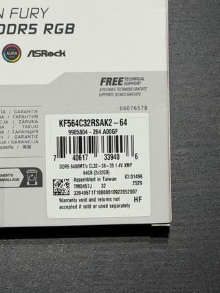 RAM Kingston Fury Renegade DDR5 64GB NUEVO