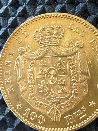 100 Reales Isabel II - Moneda de Oro