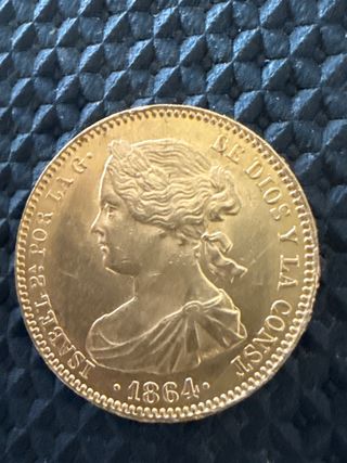 100 Reales Isabel II - Moneda de Oro