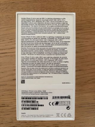 iPhone 12 mini blanco