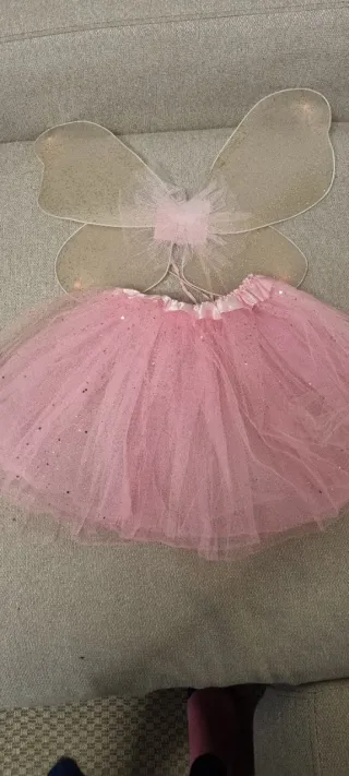 Disfraz Mariposa Alas y Tutú Rosa