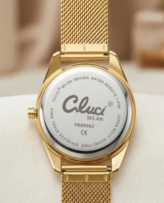 Reloj mujer dorado con piedras