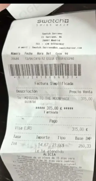 Omega x Swatch MoonSwatch Negro