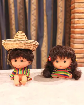 Muñecas vintage años 60 de goma originales mexican