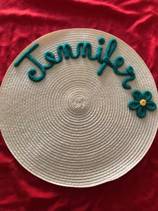 Tovaglietta personalizzata nome idea regalo