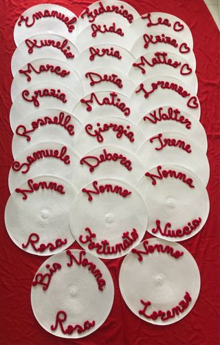 Tovaglietta personalizzata nome idea regalo
