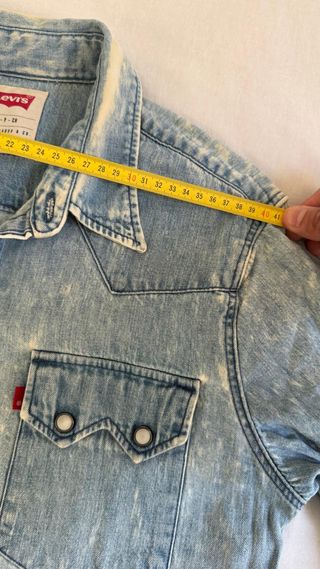 LEVIS CAMISA VAQUERA AZUL JASPEADA HOMBRE TALLA S