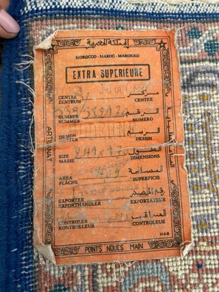 Alfombra Oriental Marroquí Tejida a Mano