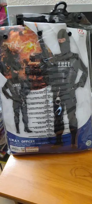 Disfraz S.W.A.T. Officer niño talla 158