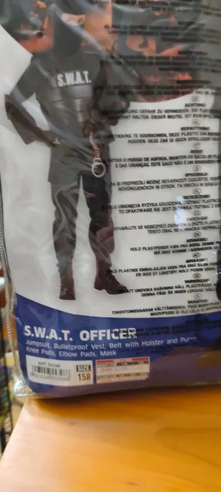 Disfraz S.W.A.T. Officer niño talla 158