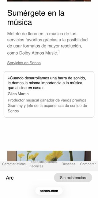 Sonos Arc Barra de Sonido Premium