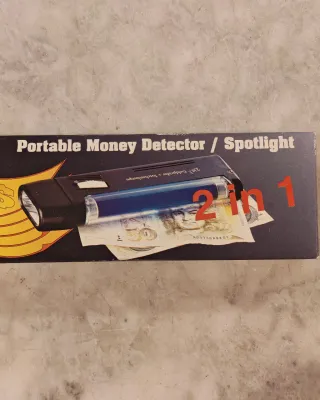 Detector portátil de billetes falsos 2 en 1 nuevo