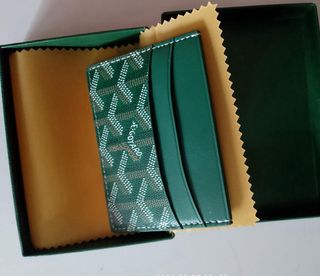 Tarjetero Goyard Verde