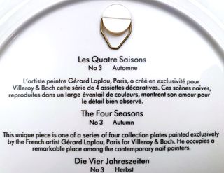 VILLEROY & BOCH - Piatto NAIF "4 Stagioni" AUTUNNO