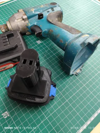 Adaptador makita nicd - bateria x20