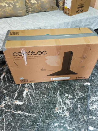 Campana extractora negra 90cm