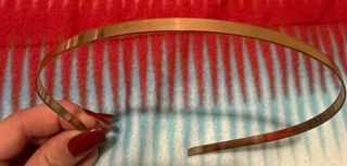 Bandelete dourado fino