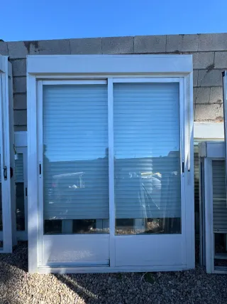 BALCONERA CORREDERA CLIMALIT CON PERSIANA BLANCO