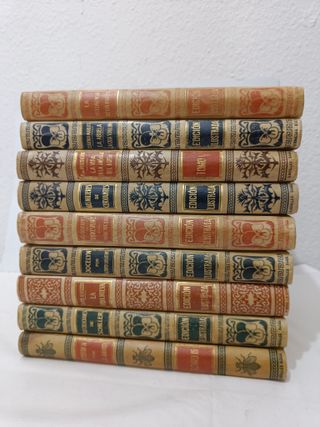 Lote 9 Libros Antiguos Montaner y Simón