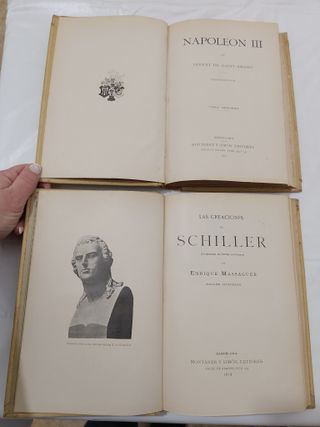 Lote 9 Libros Antiguos Montaner y Simón