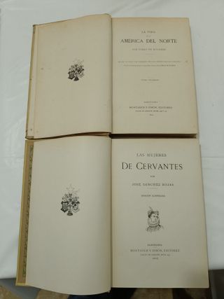Lote 9 Libros Antiguos Montaner y Simón