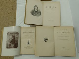 Lote 9 Libros Antiguos Montaner y Simón