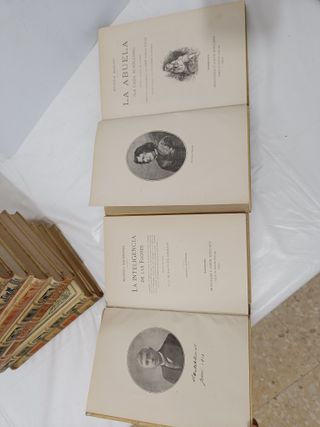 Lote 9 Libros Antiguos Montaner y Simón