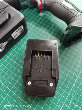 Adaptador parkside x20 para bateria ferrex