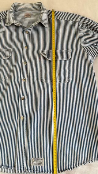 LEVIS VINTAGE 90S CAMISA VAQUERA RAYAS HOMBRE XL