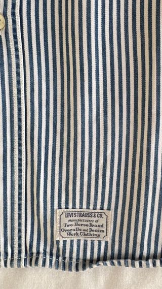 LEVIS VINTAGE 90S CAMISA VAQUERA RAYAS HOMBRE XL