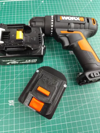 Adaptador worx-bateria makita