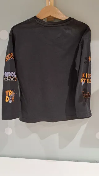 Camiseta Mayoral skate manga larga gris