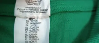 Polo verde de manga corta para hombre