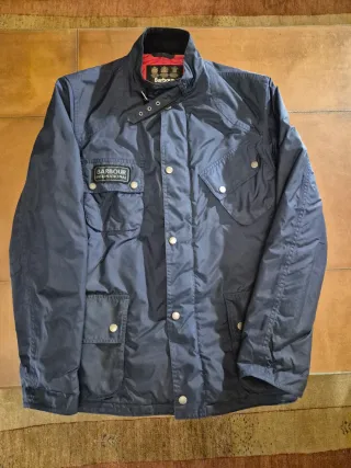 Chaqueta Barbour Impermeable Azul Marino Talla L