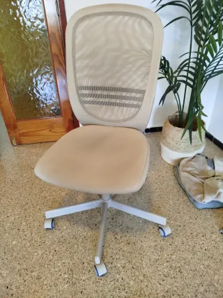 Silla de oficina Ikea beige