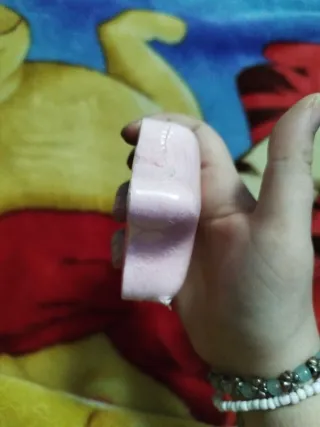 Bomba de baño rosa con forma de estrella