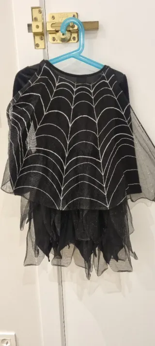 Disfraz Halloween Araña Negro Niña