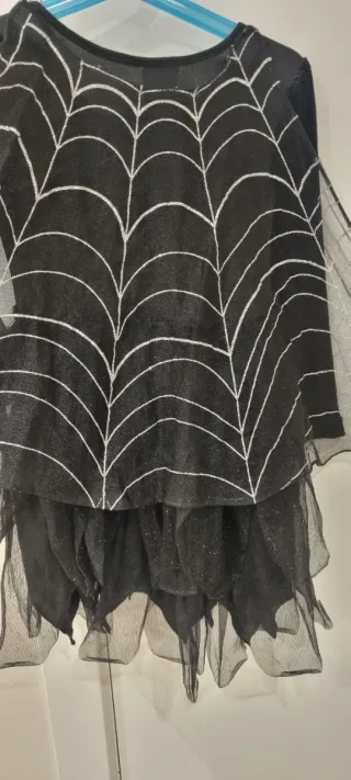 Disfraz Halloween Araña Negro Niña