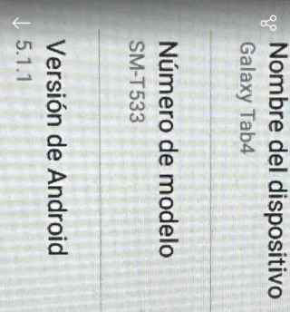 Samsung Galaxy Tab 4 SM-T533 10 Android 5.1.1