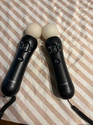 2 Mandos PS Move Sony Negros