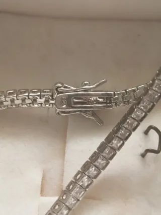 Pulsera Plata y Circonita