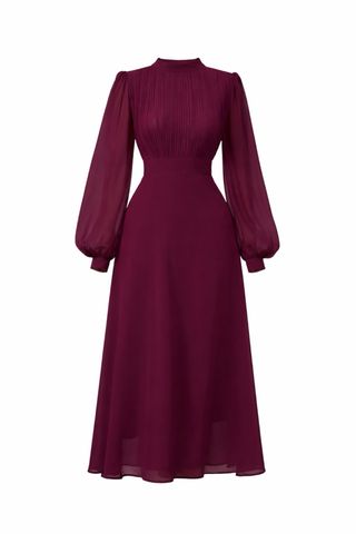 Vestido invitada burdeos sin estrenar