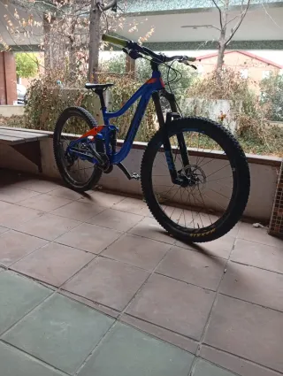 Cuadro Bici Enduro Giant Azul/Naranja
