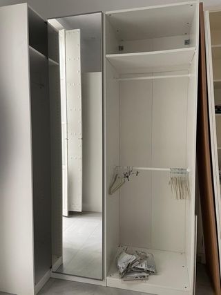 2 Armarios y Estantería Ikea Blancos