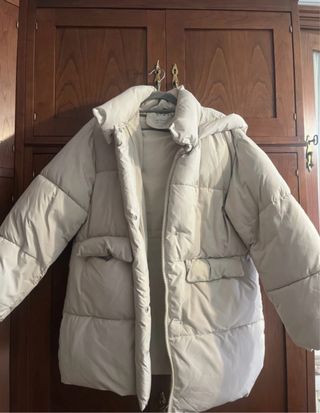 Plumífero Zara Beige Talla 13/14